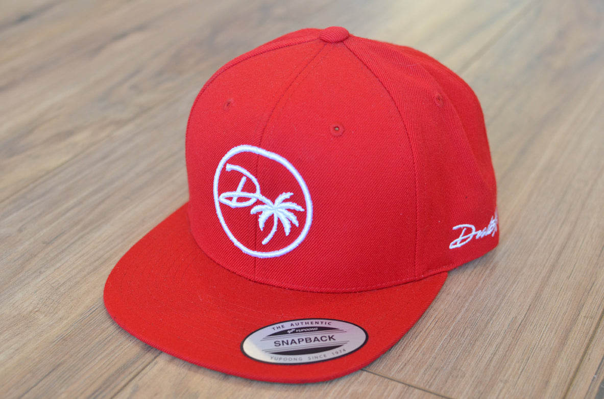 DTree Snapback Hat - Red/Wht