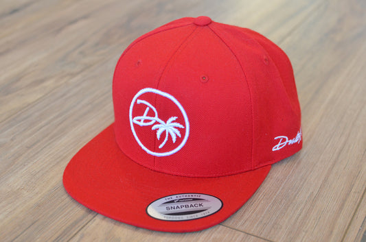 DTree Snapback Hat - Red/Wht