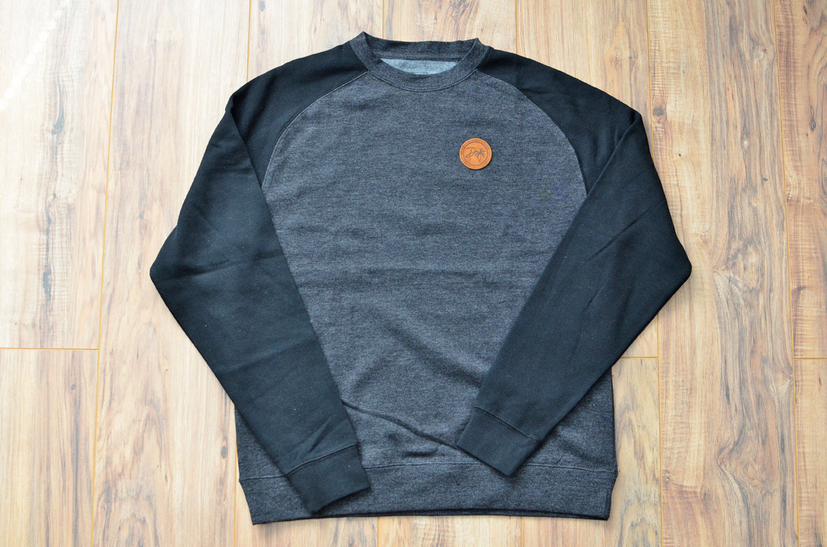 DTree Contrast Raglan Crewneck Sweater