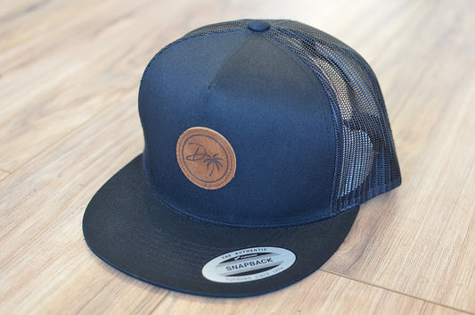 DTree Five-Panel Trucker Hat - Black