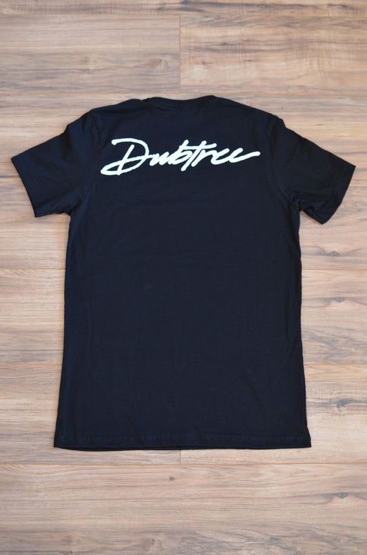 Script Tee - Blk/Wht