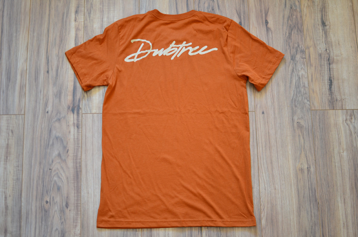 Script Tee - Pumpkin/Tan