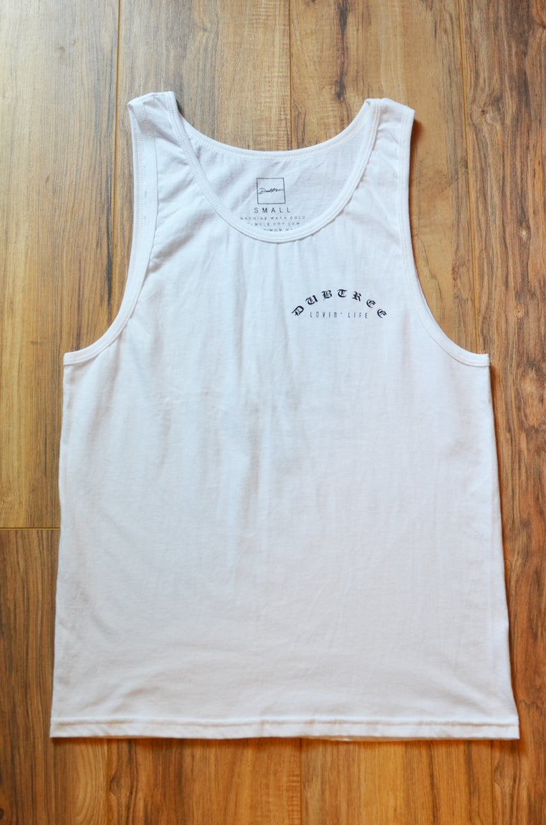 Lovin' Life Tank - Wht/Blk