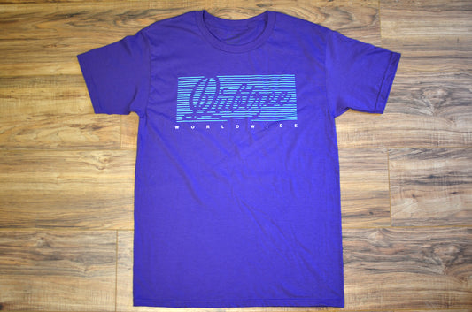 Worldwide Tee - Purple/Aqua/White